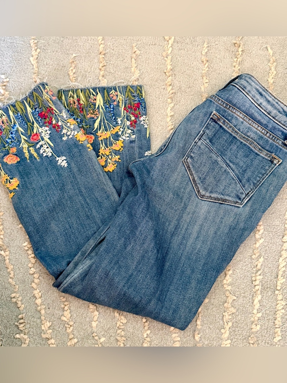 Driftwood Colette Wildflower Embroidered Skinny Jeans โ Size 27 - Picture 12 of 12